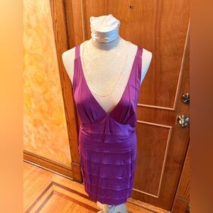 Yigal Azrouel Magenta Satin Dress